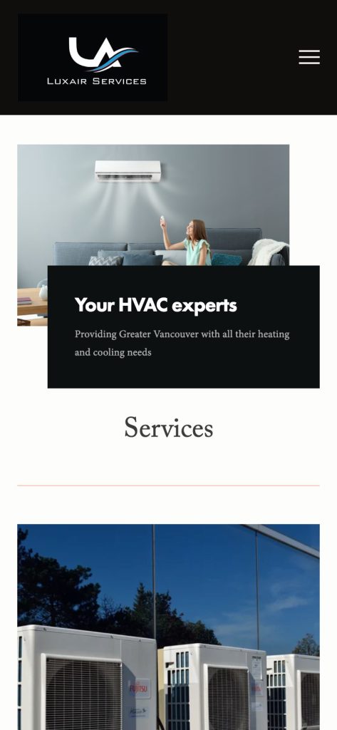 Website — Luxair Services, phone